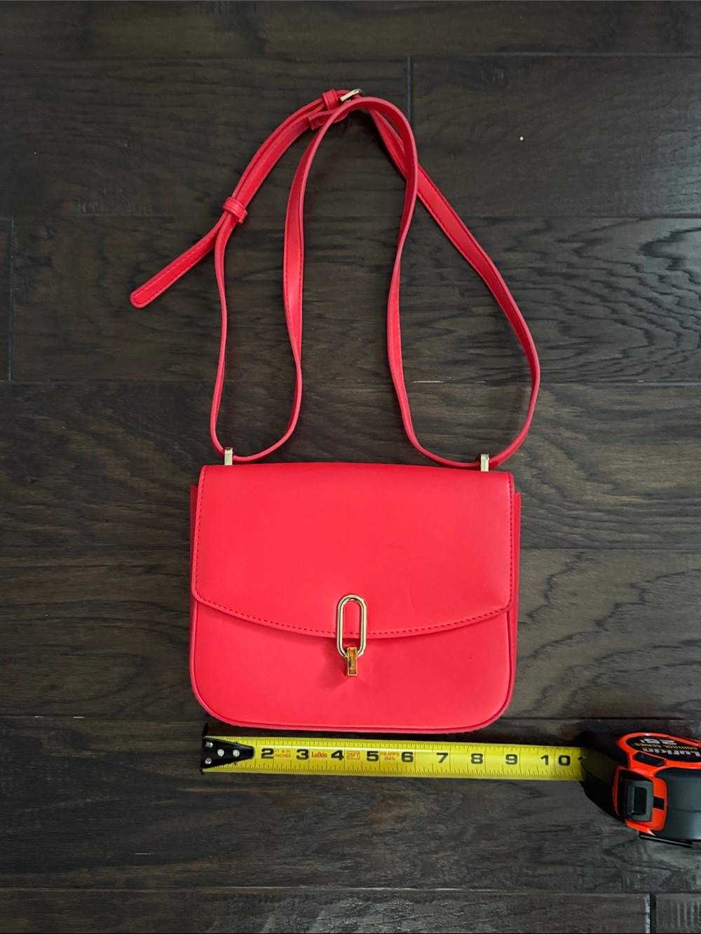 a new day Red Crossbody Bag with Gold Hardware - Picture 6 of 7
